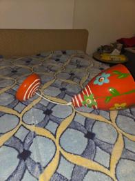 Bunte Deckenlampe / Kinderzimmerlampe mit Blumen - Zu verschenken!