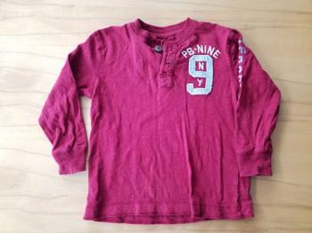 Langarm-Shirt, Gr. ca. 122/128, rot, 