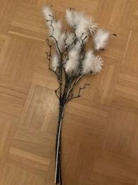 Winterlicher Dekostrauß mit Glitzer