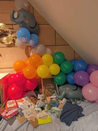 Regenbogen Luftballon Girlande