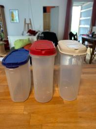 (reserviert) Plastik Tapperdosen