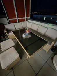 Lougemöbel mit Glastisch Gebraucht