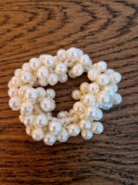 Haargummi / Zopfband mit Kunstperlen (NEU)