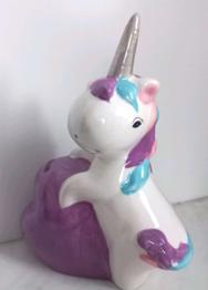 Einhorn Spardose, Keramik, Kinderzimmer, Deko, Einhörner, Sparschwein