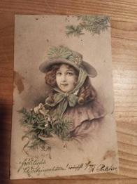 (reserviert) Ak beschädigt und fleckig blaue Augen mistel