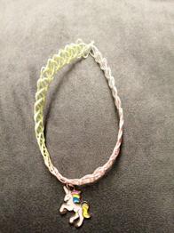 Mädchen Netz Halskette, Einhorn - unicorn