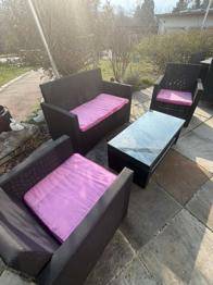 (reserviert) Gartenlounge | schwarz