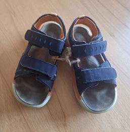 Sandalen blau-orange
