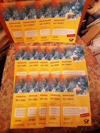 Markenset der Deutschen Post, nur die Folienblätter ohne Briefmarken