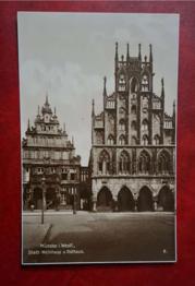 Schöne alte Postkarte aus Münster in Westfalen