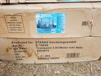 Trampolin, gebraucht in Ordnung und vollständig