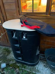 (reserviert) Messestandbox mit Tischdeckel