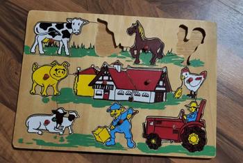 Holzpuzzle Bauernhof