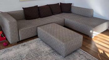 Sofa inkl Hocker und Pölster