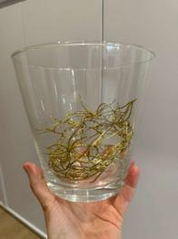 Glitzerglas für Kerze