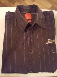 Slim fit Herrenhemd kurzärmelig s. Oliver, Gr. L