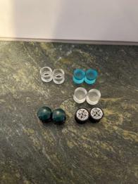 Plugs/ Tunnel 10mm Glas, Kunststoff