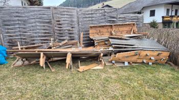 Holz von Dachuntersicht