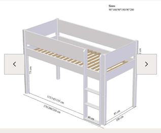 (reserviert) Hochbett inkl. Matratze und Lattenrost zu verschenken
