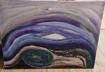 Selbst gemaltes Bild zu verschenken