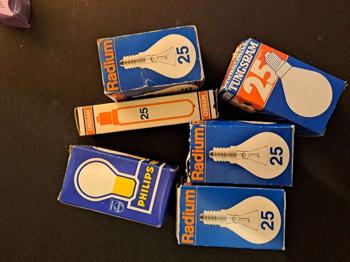 6x Diverse Glühbirnen 25W 230V 200lm Durchmesser: 35 mm