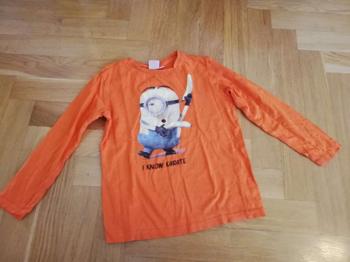 Langärmeliges Shirt 122-128 (bis 134), Minions Karate