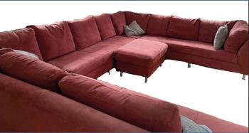 Wohncouch aus Alcantara