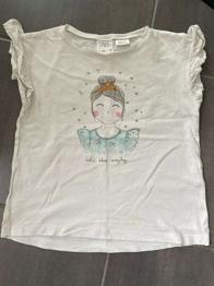 Kurzarm Shirt Gr.104 lets shine everyday leicht fleckig ZARA