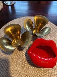 Kerzenhalter und Aschenbecher