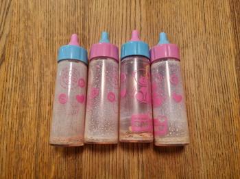 Trinkflasche für Puppe, 4 Stück