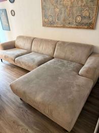 Wohnlandschaft in L-Form zu verschenken