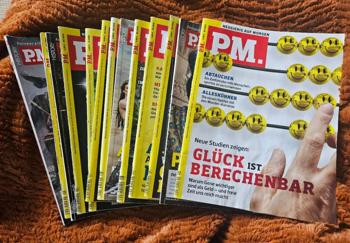Wissensmagazine 13 Stück, P. M. Zeitschriften Naturwissenschaften und Technologie