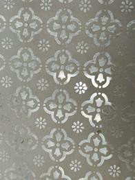 (reserviert) alte Ornamentglasscheibe, Strukturglasscheibe