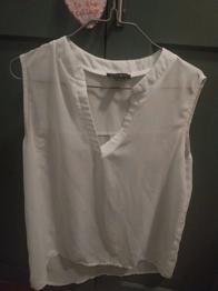 Weiß durchsichtiges Oberteil