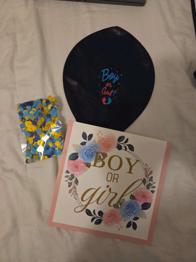 Baby gender reveal baloon