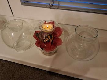 DIY Gläser zum Befüllen, als Windlicht, als Vase, als Teelichthalter etc 12cm DM