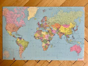 Schreibtischunterlage Weltkarte