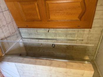 Duschwand 2 Flügel Glas