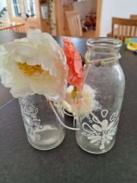 Deko Flaschen Blumen