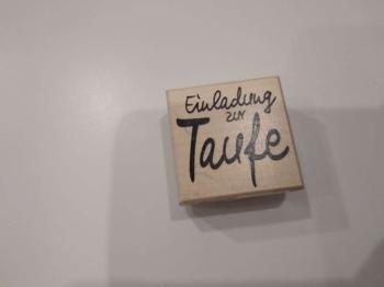 Stempel Einladzng zur Taufe