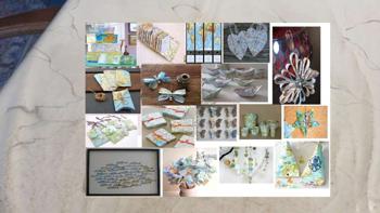 Bastelmaterial mit Bastelvorschlägen zu verschenken