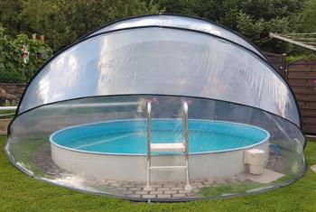 (reserviert) Pool Überdachung für 4 bis 4,5M Pool