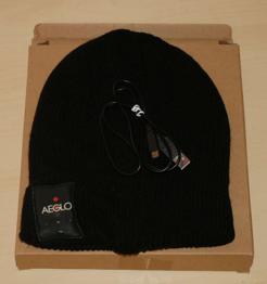 (reserviert) AEGLO Beats Beanie in Schwarz