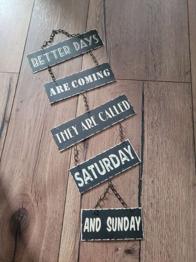 Blechschild zum aufhängen