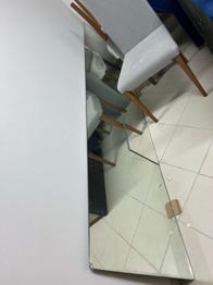 Großer einfacher Spiegel 240x64 cm