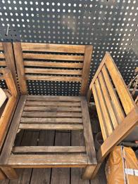 Gartenstuhl mit Polsterung