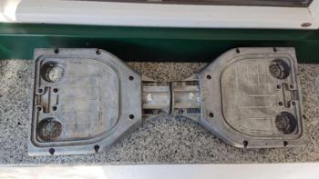 Hoverboard Metallplatte Aluminiumrahmen