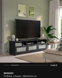 IKEA BRIMNES TV-Bank schwarz 180 cm - sehr guter Zustand