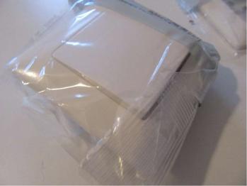 Lichtschalter, weiß (originalverpackt, NEU)