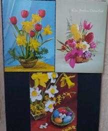 SCHÖNE Osterkarten 3 Stk. Frohe Ostern Karte ungelaufen/ unbeschrieben